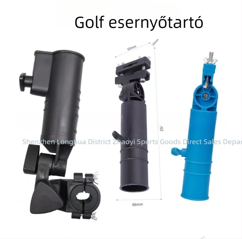 Golfkocsihoz és babakocsihoz való esernyőtartó