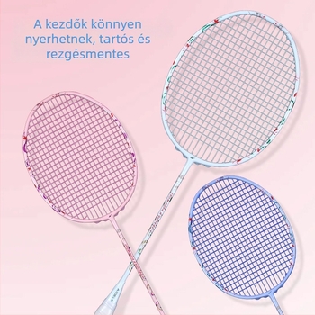 Kezdőknek szóló, egyrészes karbon badmintonütő, ultrakönnyű, stílusos és tartós felnőtteknek