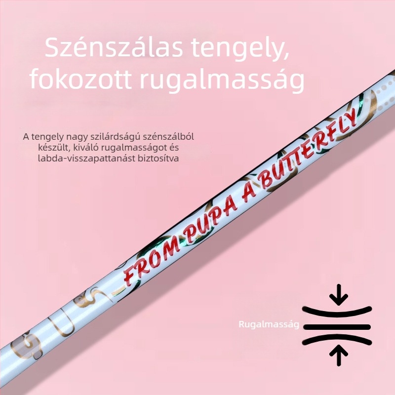 Kezdőknek szóló, egyrészes karbon badmintonütő, ultrakönnyű, stílusos és tartós felnőtteknek