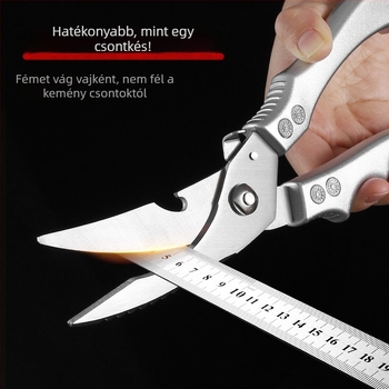 Konyhai csontolló – nagy méretű, rozsdamentes acél, többszörös funkció, csirke- és kacsa csontjainak vágásához