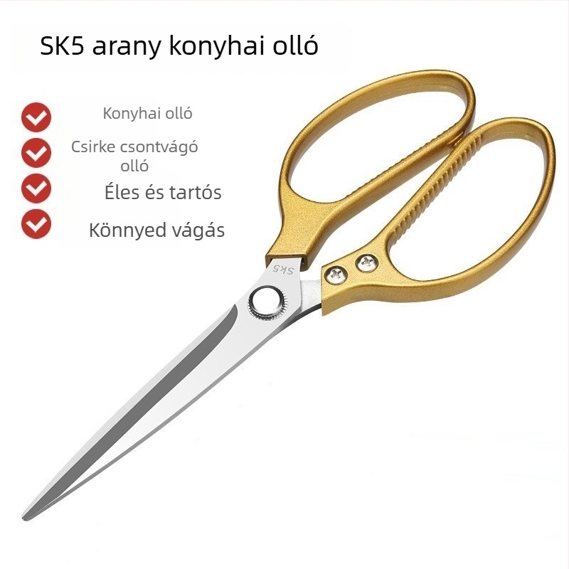 Konyhai csontolló – nagy méretű, rozsdamentes acél, többszörös funkció, csirke- és kacsa csontjainak vágásához