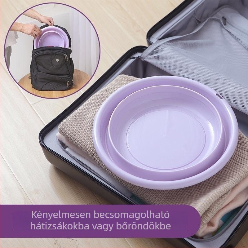 Összecsukható műanyag mosóedény – teleszkópos, háztartási használatra