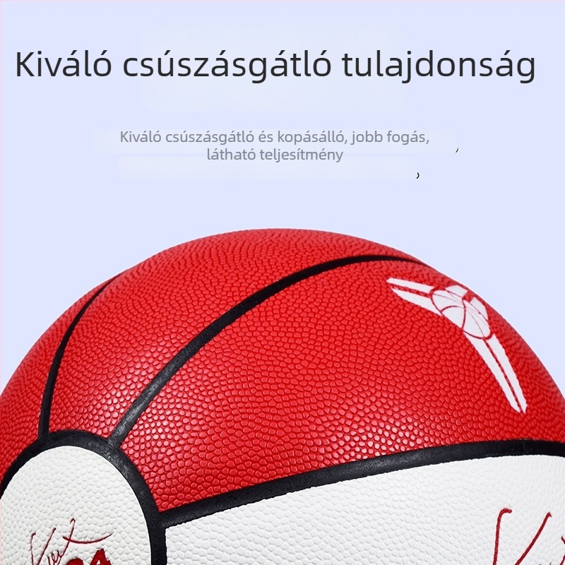 7-es méretű PU kosárlabda, kopásálló, logó és név nyomtatásával, magas rugalmasságú, beltéri és kültéri használatra, gyermekeknek ajándék