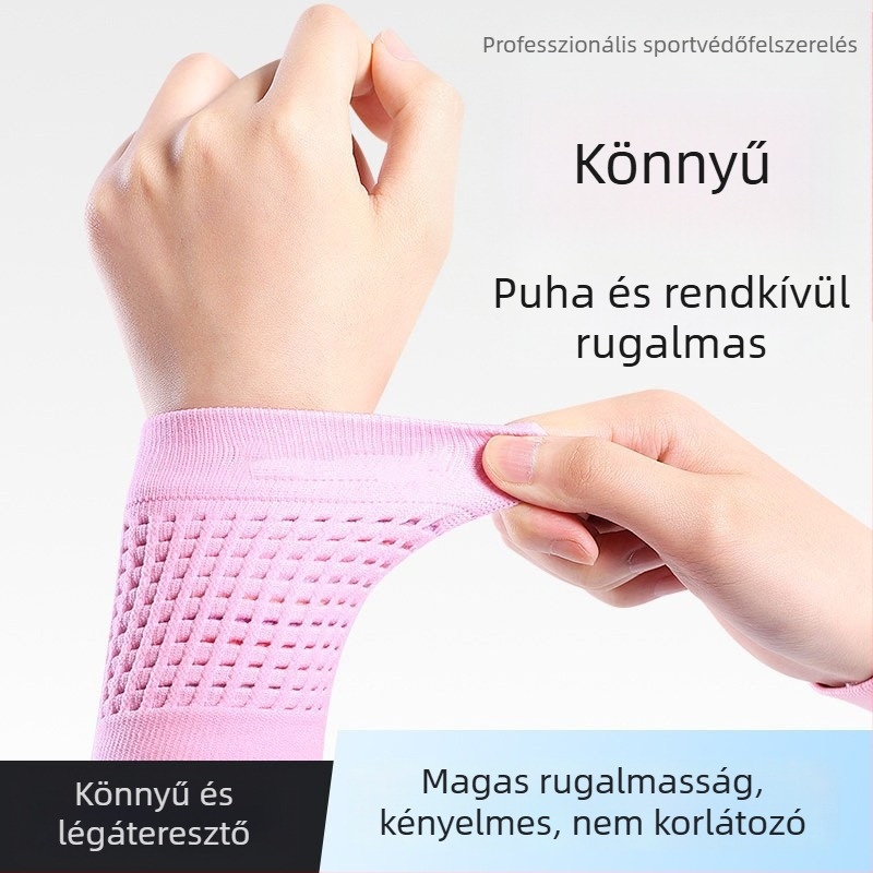 Rugalmas kötött csuklópánt, lélegző, nedvszívó, kényelmes viselet napi sportoláshoz és irodában, négy évszakos használatra