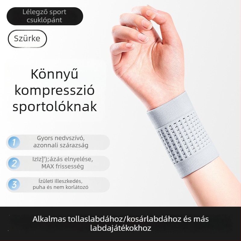 Rugalmas kötött csuklópánt, lélegző, nedvszívó, kényelmes viselet napi sportoláshoz és irodában, négy évszakos használatra