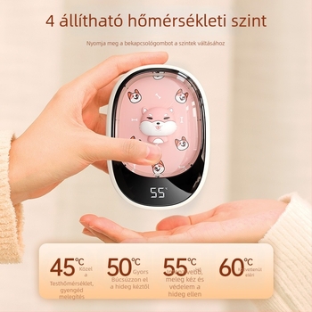 Corgi formájú kézmelegítő és USB power bank, 2 az 1-ben, mini kézmelegítő