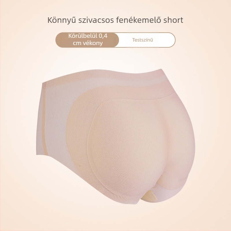 Varrásmentes, vékony, párnázott fenékemelő fehérnemű női, természetes vonal, Ice Silk anyagból