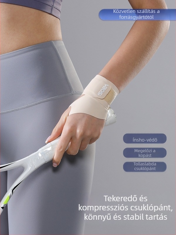 VBOSI Könnyű sportcsuklóvédő badminton és tenishez – rándulás elleni védelem, kompresszió és csukló stabilizálás