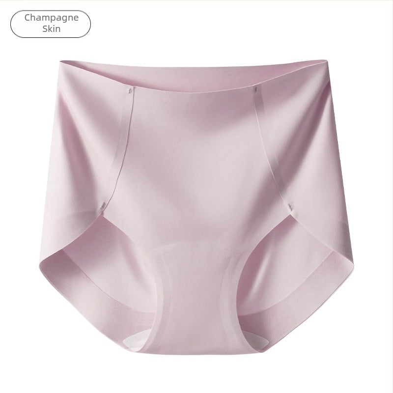Női Ice Silk seamless, magas derekú menstruációs alsó, antibakteriális, lélegző, pamut bélés