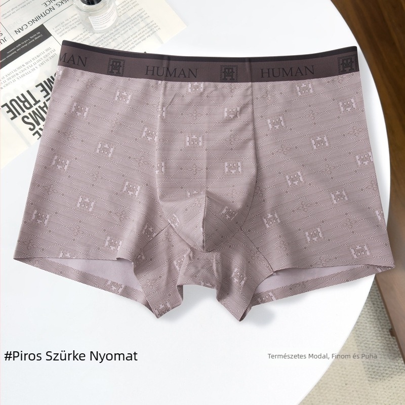 Nagy méretű Modal férfi boxer alsó, mintás, lélegző, kényelmes és divatos