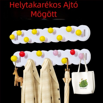 Kilenc kampós ragasztóhorog, erős teherbírású, ideális bérleményekhez és konyhákhoz, szerelés nélkül
