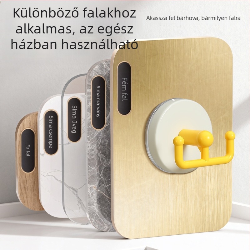 Dupla fogas szívófejjel, fúrás nélkül, konyha és fürdőszoba számára, ABS, terhelés 1–3 kg