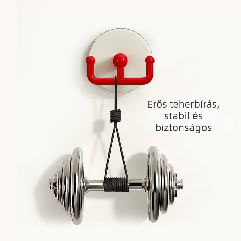 Dupla fogas szívófejjel, fúrás nélkül, konyha és fürdőszoba számára, ABS, terhelés 1–3 kg