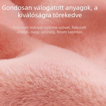 Tölthető elektromos melegvíz-palack – kéz- és hasmelegítő, flanel anyagból, modell 06