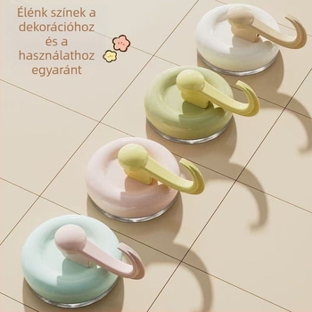 Dopamine Candy szívócsésze akasztó, falra szerelhető konyhába és fürdőszobába, nyom nélküli ragasztóhorog, fúrás nélkül, 5–10 kg teherbírás