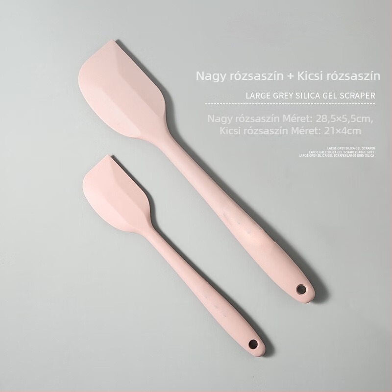 Szilikon spatula sütéshez és keveréshez, integrált konyhai eszköz, magas hőmérsékletnek ellenálló, élelmiszerbiztonsági minősítésű krém spatula