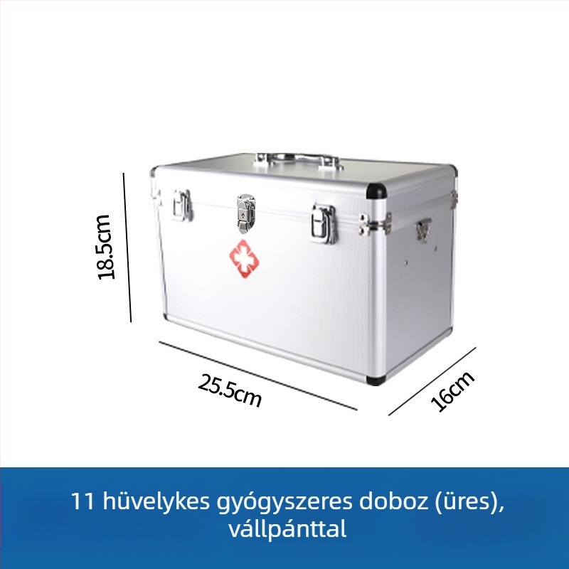 Hordozható orvosi tároló doboz, nagy kapacitású, több rétegű elválasztóval, otthonra vagy kollégiumba