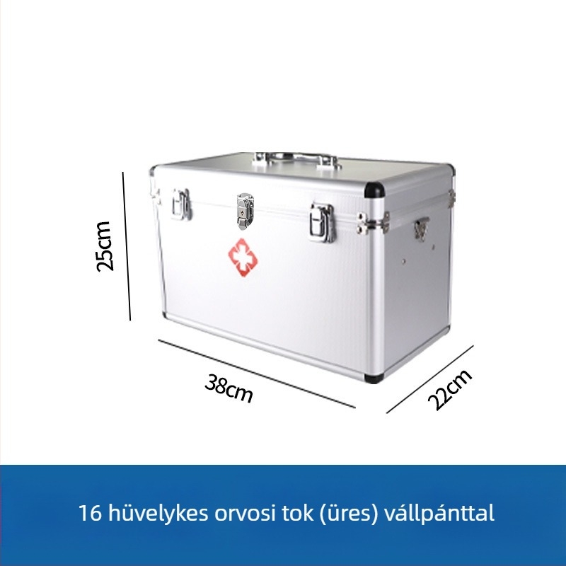 Hordozható orvosi tároló doboz, nagy kapacitású, több rétegű elválasztóval, otthonra vagy kollégiumba