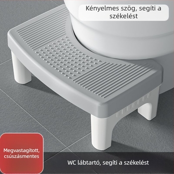 Otthoni WC-taburet, vastagított és csúszásmentes, gyerekek és felnőttek számára, lábtámasz a WC-hez, taburet terhes nőknek
