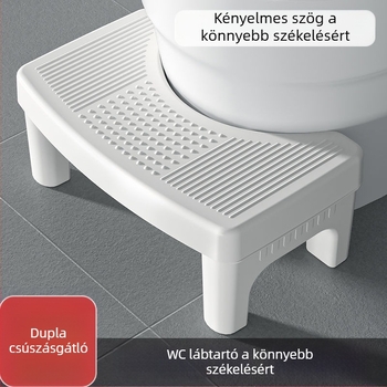 Otthoni WC-taburet, vastagított és csúszásmentes, gyerekek és felnőttek számára, lábtámasz a WC-hez, taburet terhes nőknek