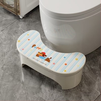 Új stílusú összecsukható gyerek WC-stool, vastagított csúszásmentes lábtámasz, otthoni használatra, tárolóval
