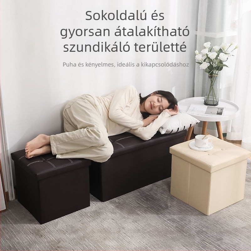 Nagy kapacitású játékok tároló doboz, összecsukható, többfunkciós ruházati szervező