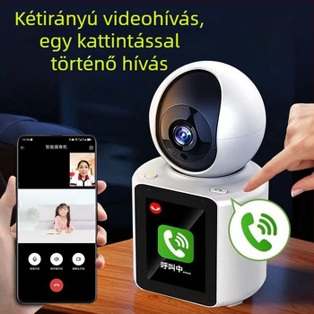 Kétirányú videós okos otthoni kamera idősek és babák megfigyelésére, Wi‑Fi kapcsolattal