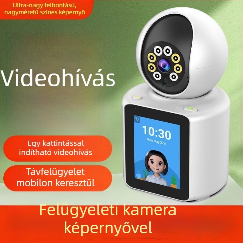 Kétirányú videós okos otthoni kamera idősek és babák megfigyelésére, Wi‑Fi kapcsolattal