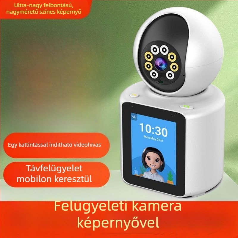 Kétirányú videós okos otthoni kamera idősek és babák megfigyelésére, Wi‑Fi kapcsolattal