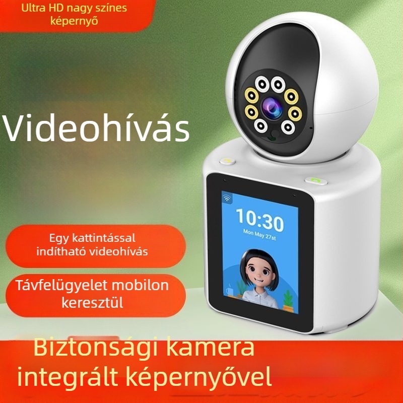 Kétirányú videós okos otthoni kamera idősek és babák megfigyelésére, Wi‑Fi kapcsolattal