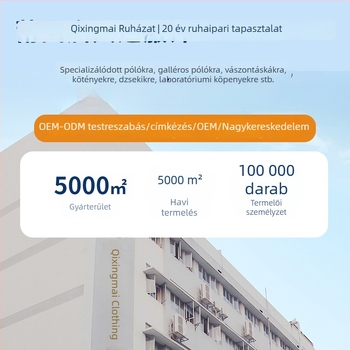 Konyhai kötény három zsebbel, egyedi logóval, denim vászon
