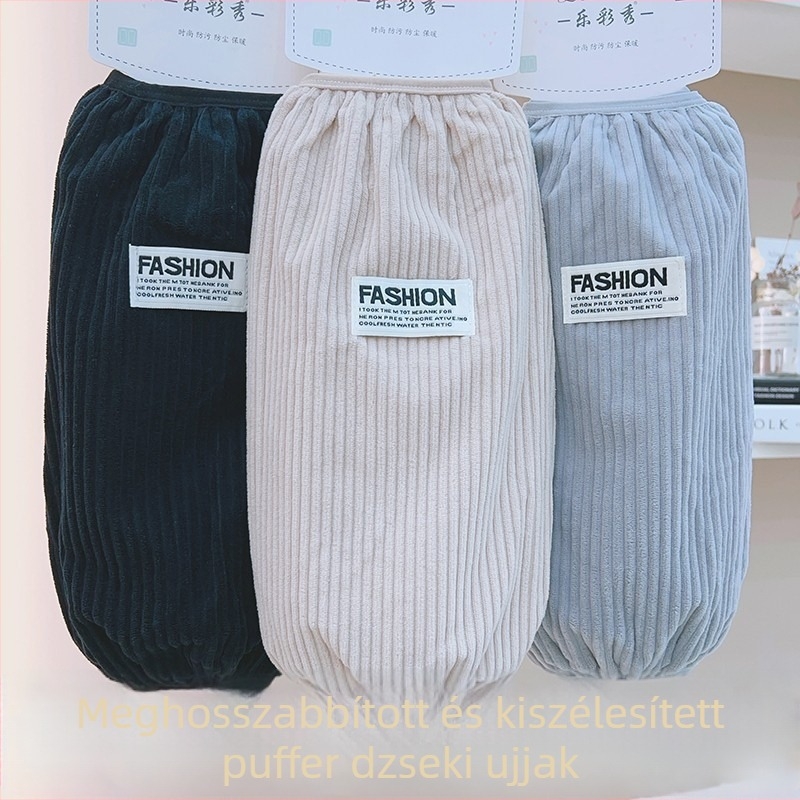 Corduroy ujjvédők hosszú pehelydzsekikhez, irodai védelem
