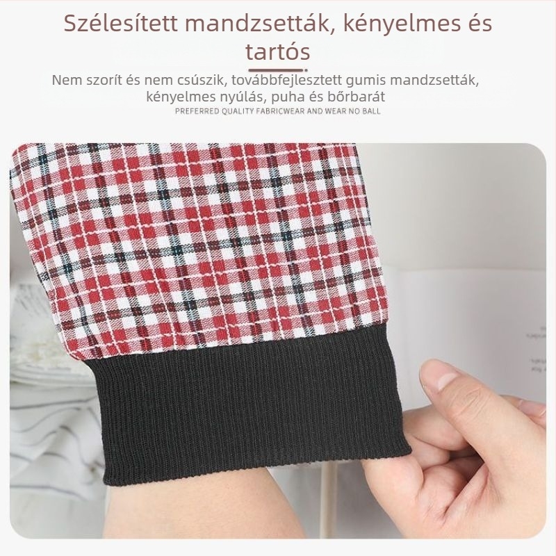 UV-védett hosszú pamut ujjvédők mandzsettával, uniszex, konyhai és munkahelyi használatra, szennyeződésálló