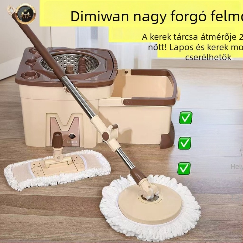 Dimewang Új Forgó Mop Szekrény Típusú Víztartállyal, Kézi Mosás Nélkül, Integrált Mop Kosár