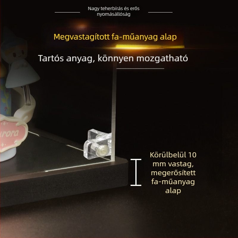 Akril kijelző doboz Gundam modellhez — átlátszó kiállítási tok porvédővel