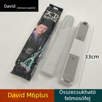 David összecsukható felmosófej – cserefej M6Plus/M13, 33 cm szivacs fej