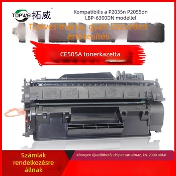 CE505A tonerkazetta HP LaserJet P2035-höz, Canon 31963005870-tel kompatibil, nagy kapacitású
