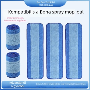 Bona mop cserefej, sík felületű öntapadós tisztító kendő kék csíkkal