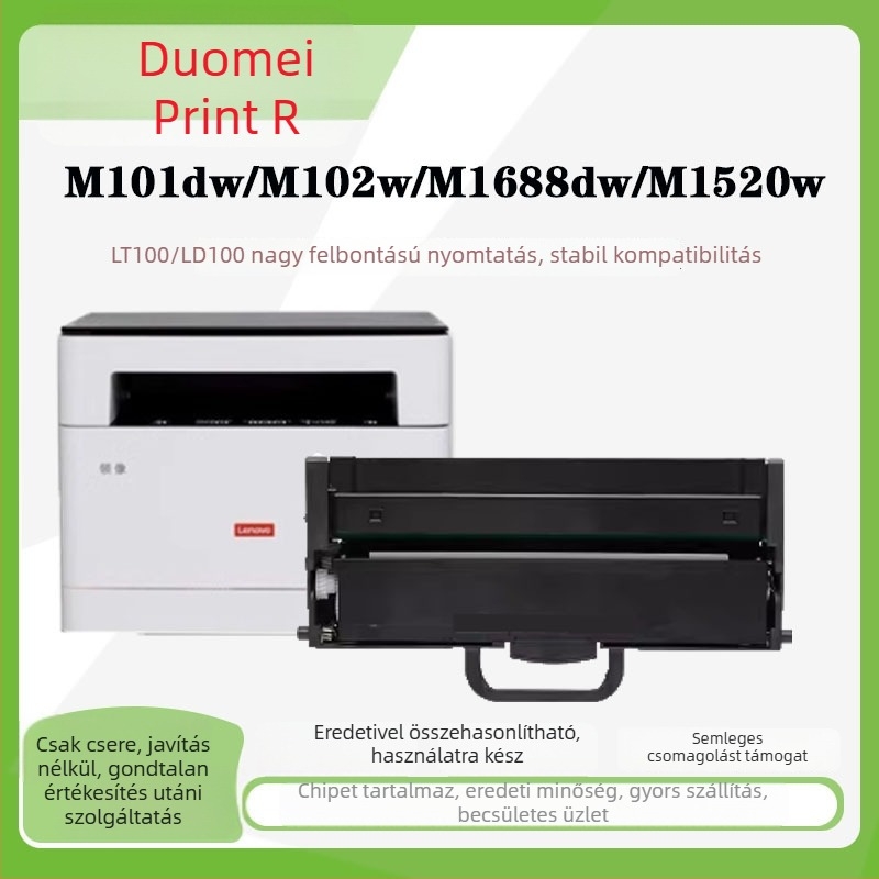Tonerkazetta kompatibil a Lenovo LT100 nyomtatóhoz, a M101D, M102W és M100DW modellekhez
