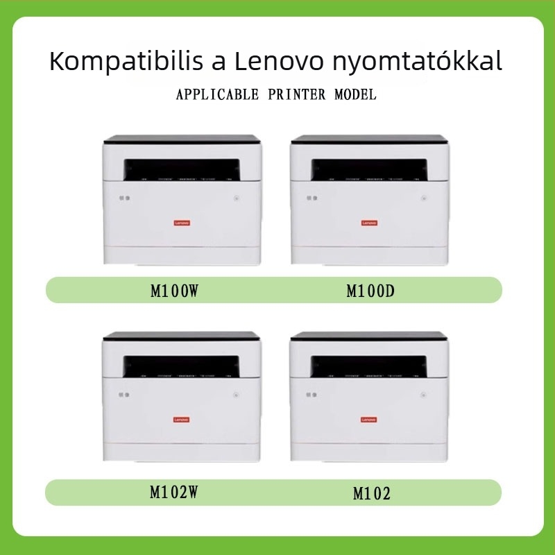 Tonerkazetta kompatibil a Lenovo LT100 nyomtatóhoz, a M101D, M102W és M100DW modellekhez