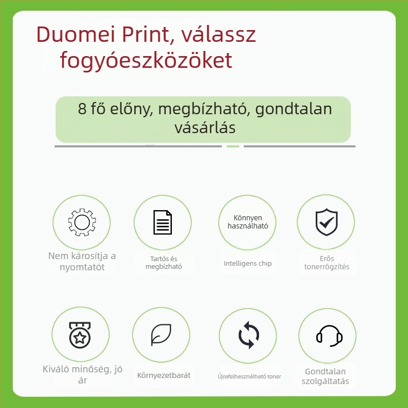 Tonerkazetta kompatibil a Lenovo LT100 nyomtatóhoz, a M101D, M102W és M100DW modellekhez