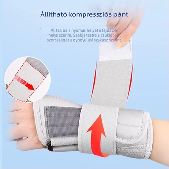 Acéllemez csuklóvédő és ízületi stabilizátor — ortézis a csuklóra