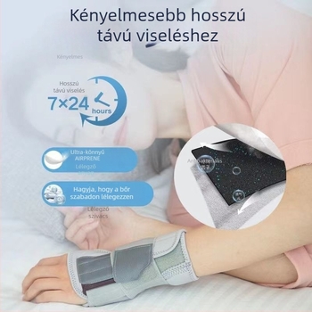 Acéllemez csuklóvédő és ízületi stabilizátor — ortézis a csuklóra