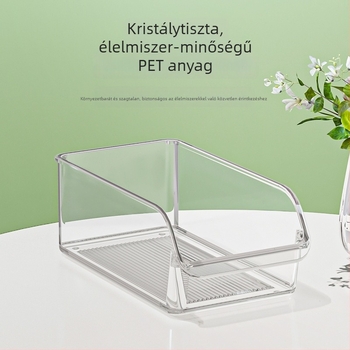 Hűtőszekrény tároló doboz fiókos kivitelben — konyhai szervező tojások és élelmiszerek megőrzésére