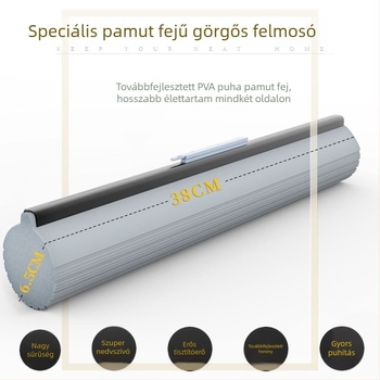 Absorptív mop fej csere – univerzális szivacs‑pamutszövet fej