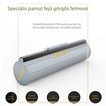 Absorptív mop fej csere – univerzális szivacs‑pamutszövet fej