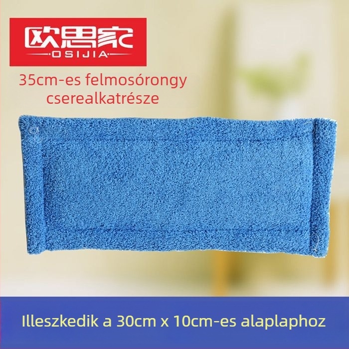 Lapos mophoz tartozó helyettesítő rongy, téglalap alakú fej, 35 cm