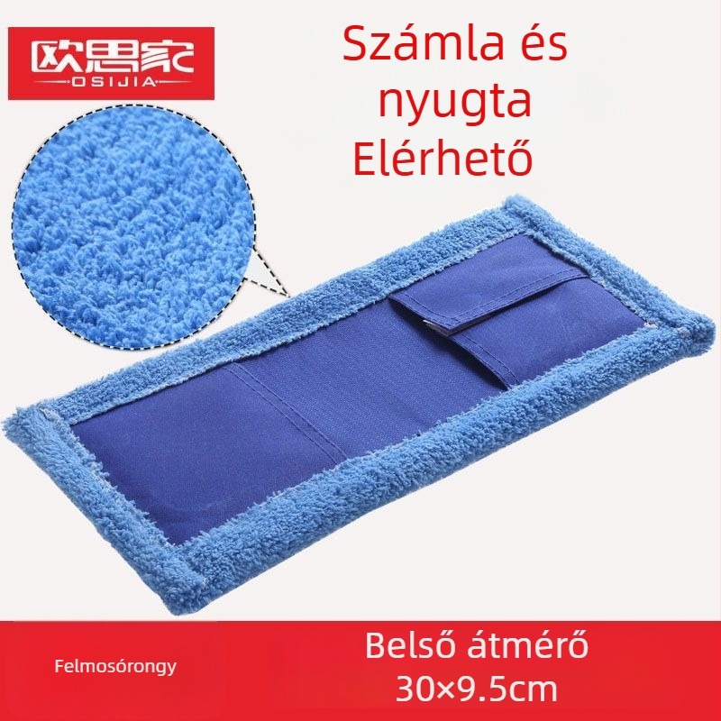 Lapos mophoz tartozó helyettesítő rongy, téglalap alakú fej, 35 cm