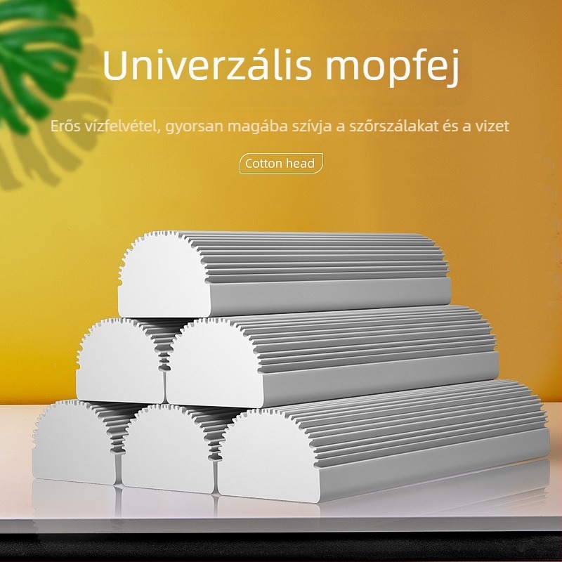 PVA felmosófej, összecsukható, magas sűrűségű nedvszívó szivacs, keskeny verzió, univerzális cserefej