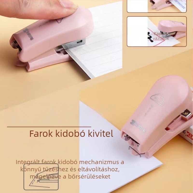 Tianzhuo aranyos mini tűzőgép gyerekeknek – kompakt iskolai kötőkészlet